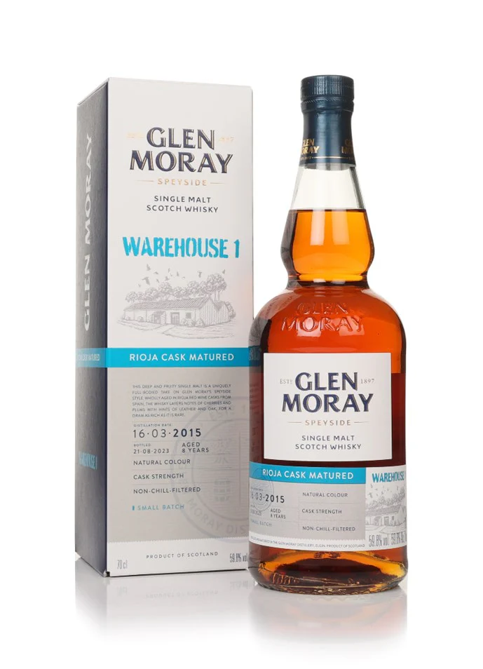 Glen Moray 8 Year Old 2015 Rioja Matured - Warehouse 1
